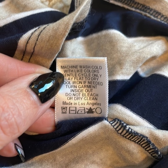 Feel The Piece Navy & Cream Stripe Racerback Dress - Picture 5 of 6